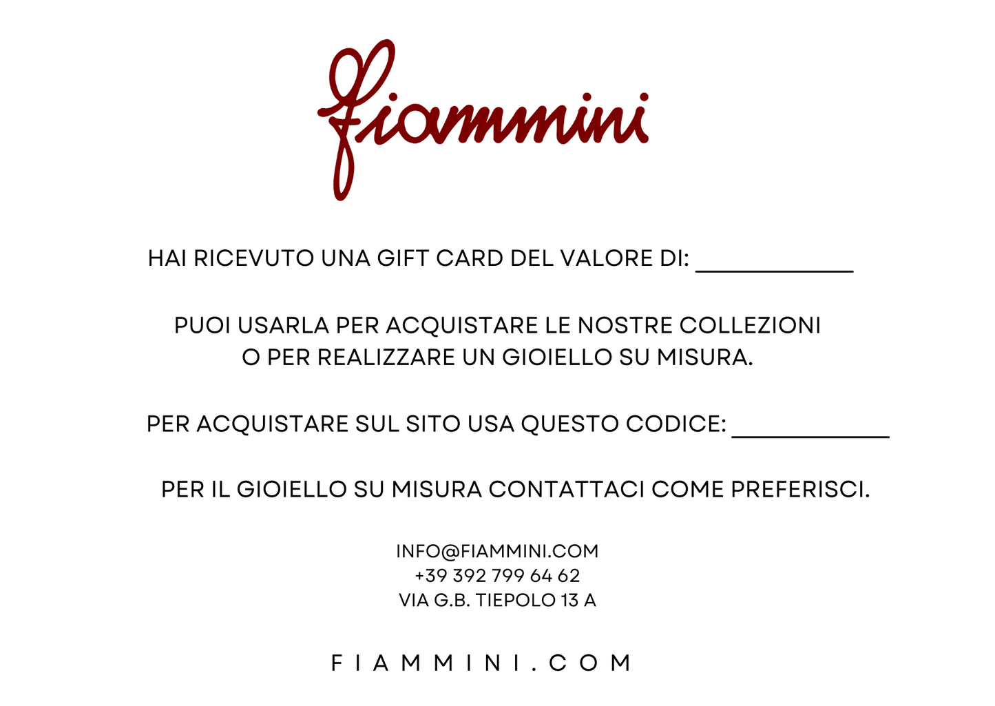 GIFT CARD